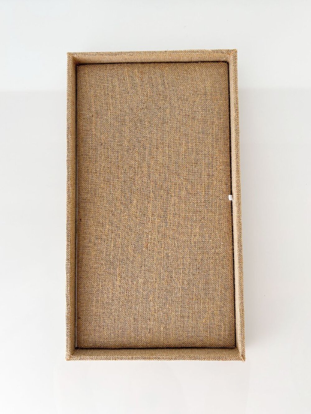 linen jewelry tray with removable linen insert